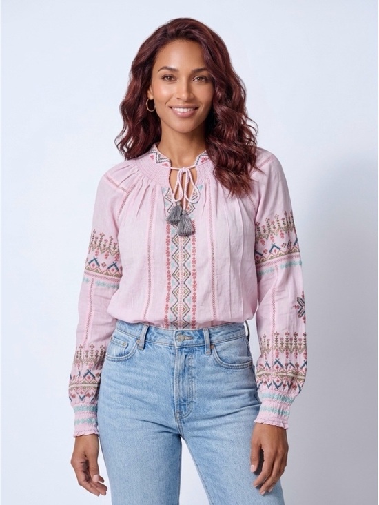 Sundance Tops - New! Sundance Embroidered Boho Peasant Top